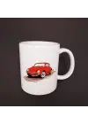 Kırmızı Vosvos Baskılı Kupa