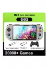 M22 Pro Retro Oyun Konsolu 5.0 ’’ıps Ekran Dahili 20000+ Oyun Emülatörleri Rgb Led Joystick