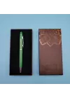 Mandala Desenli Kutulu Yeşil Touchpen Tükenmez Kalem