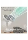 Masaüstü Dijital Ekranlı Çift Fanlı Led Işıklı Soğutucu Fan Ev Ofis Şarjlı Vantilatör