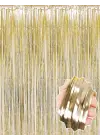 Mat Altın Püsküllü Kapı Perdesi