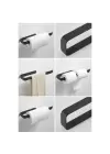 Metal Mat Siyah Havluluk