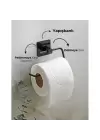 Metal Siyah Tuvalet Kağıtlığı