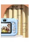 Mini 1080p Hd Çocuk Kamera Dijital Fotoğraf Makinesi 2.0 Inç Ekran 5 Adet Oyun Mor