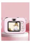 Mini 1080p Hd Çocuk Kamera Dijital Fotoğraf Makinesi 2.0 Inç Ekran 5 Adet Oyun Pembe