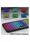 Mini Klavye Smarttv Işıklı Bluetooth Kablosuz Televizyon Ps3 Dizüstü Tabletler Ve Telefonlar İçin