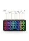 Mini Klavye Smarttv Işıklı Bluetooth Kablosuz Televizyon Ps3 Dizüstü Tabletler Ve Telefonlar İçin