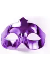 Mor Renk Kostüm Partisi Ekstra Parlak Balo Maskesi 15x10 Cm