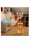 Mum Işığı Görünümlü Taşınabilir 125ml Kapasiteli Işıklı Aroma Yayıcı Hava Nemlendirici
