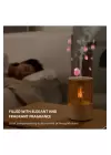 Mum Işığı Görünümlü Taşınabilir 125ml Kapasiteli Işıklı Aroma Yayıcı Hava Nemlendirici