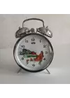 Nostaljik Kurmalı Horozlu Çalar Saat Büyük Boy