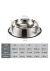 Paslanmaz Çelik Metal Mama Kabı 22 cm.