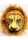 Peluş Aslan Maskesi Kahverengi Yeleli Mega Peluş 33 No