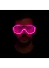 Pembe Led Işıklı Parti Gözlüğü - Neon 3 Modlu