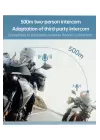 Q29 Motosiklet Kask Bluetooth Kulaklık Eşleşmeli 1080p Kamera Geniş Açı Su Geçirmez Intercom