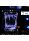 Renkli Led Parlayan Fiber Optik Glow Işıklı Bardak 5,5 X 5,5 Cm 1 Adet