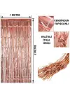 Rose Gold Püsküllü Kapı Perdesi