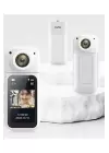 S70 Mıknatıslı Yaka Kamerası Hd Kalite, 30 Fps, Kolay Bağlantı, Boyun Askısı 2.7k  Beyaz