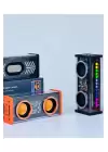 Şeffaf Mecha Müzik Tws Stereo Rgb İşıklı Hoparlör Kablosuz Bluetooth 5.0 Taşınabilir Hoparlör V9