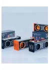 Şeffaf Mecha Müzik Tws Stereo Rgb İşıklı Hoparlör Kablosuz Bluetooth 5.0 Taşınabilir Hoparlör V9