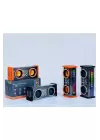 Şeffaf Mecha Müzik Tws Stereo Rgb İşıklı Hoparlör Kablosuz Bluetooth 5.0 Taşınabilir Hoparlör V9