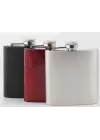 Siyah 6 oz Çelik Cep İçki Kanyak Matarası
