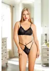 Siyah Bralet Sütyen Takım - B863