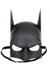 Siyah Renk Çocuk Boy Arkadan Lastikli Batman Maskesi A Kalite  20x14 Cm