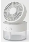 Su Spreyli Katlanır Başlıklı USB Mini Fan