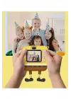 Sünger Bob Tasarımlı Yeni Nesil Çocuk Dijital Mini Fotoğraf Makinesi Çift Kamera