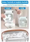 Taşınabilir Işıklı 5 Spreyli Vantilatör Buzlu Buharlı Vantilatör Mini Fan Nemlendirici