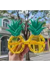 Tropikal Hawaii Ananas Şekilli Parti Gözlüğü 9.5 X 14 Cm