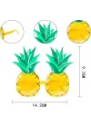 Tropikal Hawaii Ananas Şekilli Parti Gözlüğü 9.5 X 14 Cm