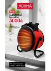 Ultra Güçlü 3000 Watt Taşınabilir Elektrikli Portatif Isıtıcı Soba Sıcak Hava Üfleyen Fan Radyatör