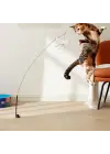 Vantuzlu Tüylü Zilli Kedi Oyun Oltası