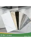 Vinil Beyaz Mermer Desenli Alüminyum Plastik Duvar Sticker