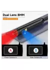 Vtn-008 Ekranlı Çift Kameralı 10 Mt Sert Kablo Yılan Endoskop Kamera 8 Mm 4.3 Inc