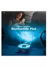 Waves Nostalji Plak Görünümlü Bluetooth Hoparlör 3d Ses Dalgası Retro Müzik Plak Mavi