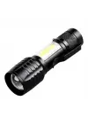Wison Ws-5454 Taktik El Feneri Usb Şarj Edilebilir Kamp Feneri Cob Zumlanabilir Mini Taşınabilir El Feneri