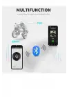 X3 Motor Kask Kulaklık Rgb Modlu Su Geçirmez 5.3 Bluetooth Intercom