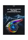Y21 Rgb Işık Efektli Intercom Bluetooth Motosiklet Kask Kulaklığı Intercom Kulaklık
