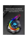Y21 Rgb Işık Efektli Intercom Bluetooth Motosiklet Kask Kulaklığı Intercom Kulaklık