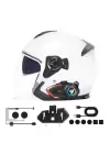 Yeni Model Y80-2x Motosiklet İntercom 2 Kişilik Bağlantı Rgb Işıklı Bluetooth Kulaklık Seti