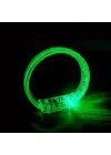Yeşil Led Işıklı Baskı Yapılabilen Pilli Bileklik Bilezik