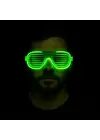 Yeşil LED Işıklı Parti Gözlüğü – Neon 3 Modlu