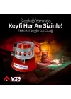 Yuvarlak Galvaniz Elektrikli Nargile Köz Ocağı