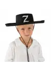 Z Logolu Çocuk Boy Bağcıklı Zorro Şapkası