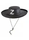 Z Logolu Çocuk Boy Bağcıklı Zorro Şapkası