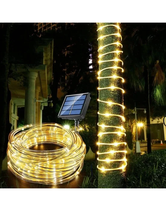 10m 100 Led Solar Led Işık Gün Işığı