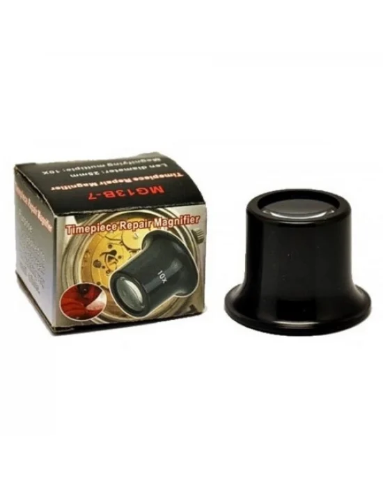 10x Büyütmeli,saat,takı Onarım Için  Cam Lensli Optik Göz Büyüteç